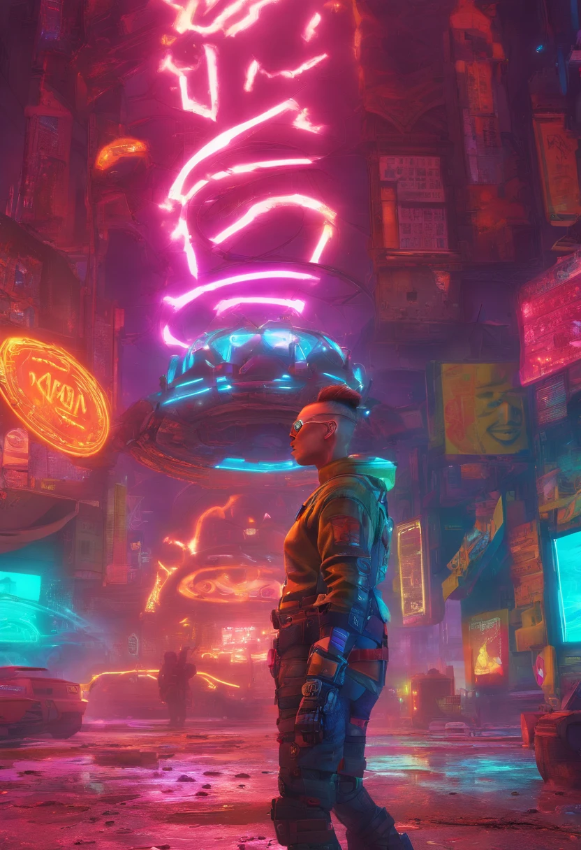 (sehr detailliert: 1.2), (Canon EOS R6 best quality: 1.2), (8K: 1.0), (emb-rrf-baixo: 1.0), (A bunch of large black tattoos on the head of the cybernetic skull, die in der Mitte offen sind und das Innere zeigen, detailliertes Gesicht, Hyperdetaillierte Augen und High-Tech-Sonnenbrillen mit holografischem Display 1.2), scharfer Fokus (award-winning photograph: 1.2), (Sprinkling ring under the surface: 1.2), (Sprinkling ring under the surface: 1.2). 1.1) (a gorgeous, ultra-detaillierter Cyborg: 1.2), ( Hyperdetailliertes Haar: 1.2), (Wonderful body: 1.2), (full entire body: 1.2), (dynamische Haltung :1.2), Neon-Leuchten, (Detaillierte kybernetische Augen:1.1), Vordergrund (hyperrealistisch:1.2), RPG, Cyberpunk 2077 Stil, dramatische beleuchtung, (Hochdetaillierte, futuristische Stadtlandschaft:1.2), (Science-Fiction: 1.2). 1.2), professional portrait photography, Von Wlop Greg Rutkowski, Jeffrey Simpson, Alphonse Mucha