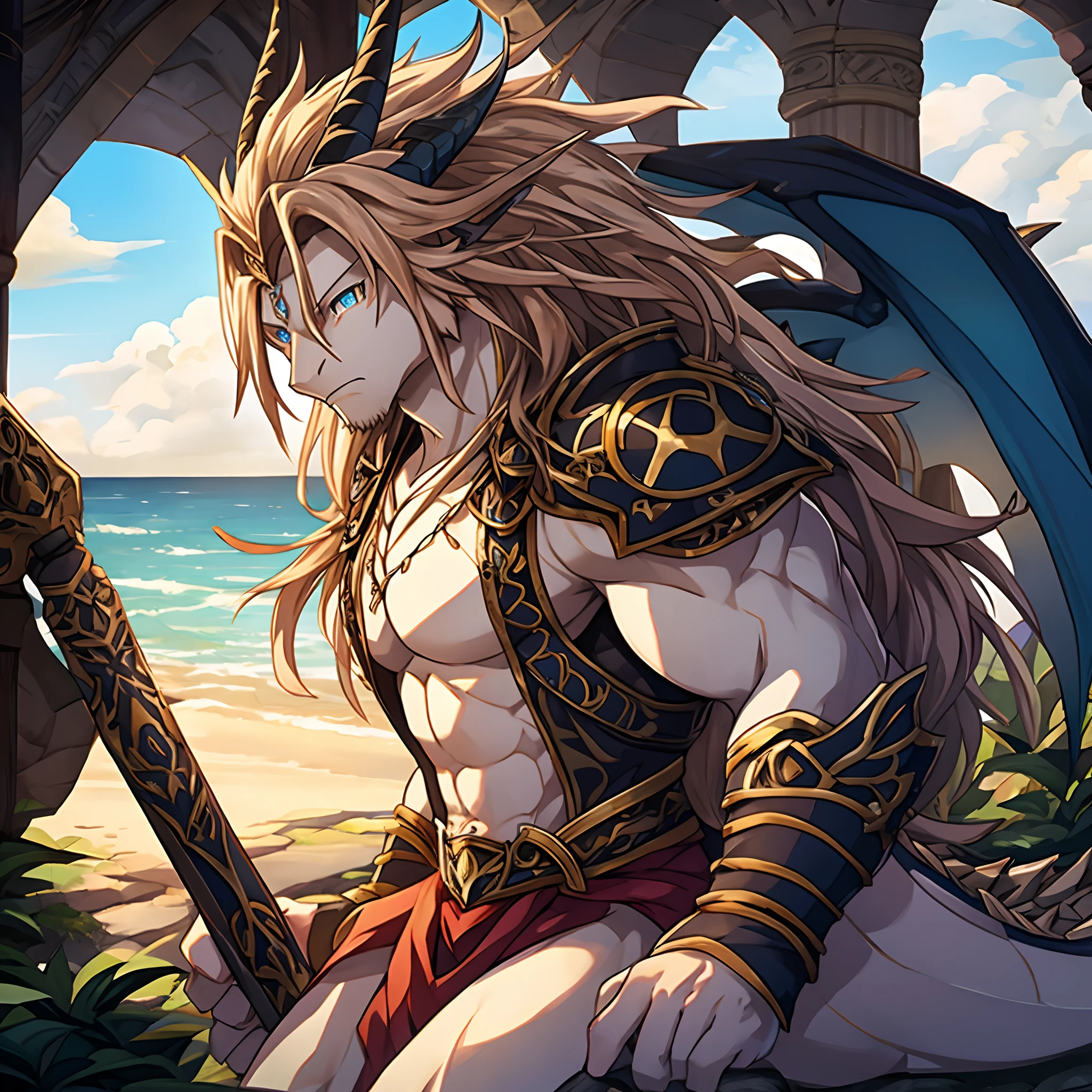 The Dragon Emperor Siegfried, masterpiece, best quality