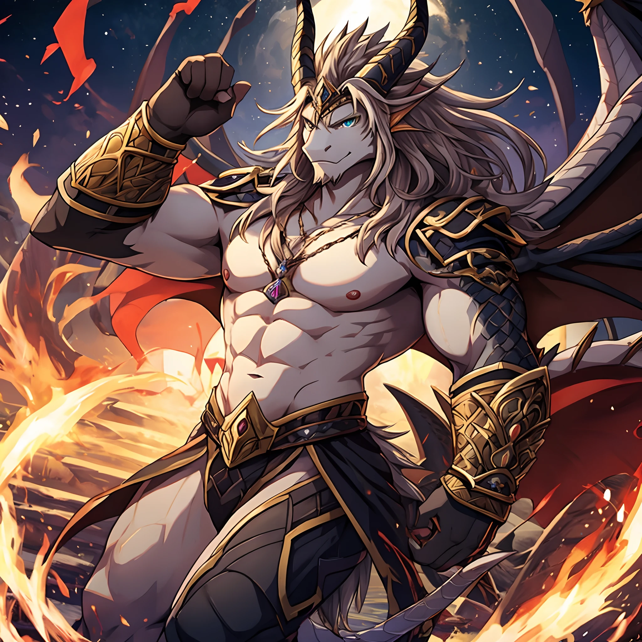 The Dragon Emperor Siegfried, masterpiece, best quality
