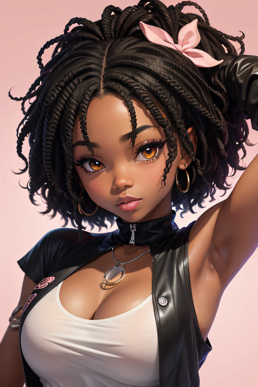 Black anime girl, with twist