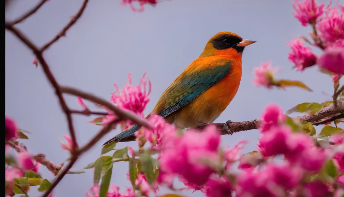 Birds in bloom