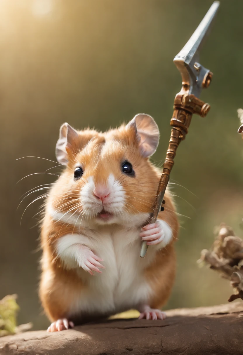 highly detailed illustration featuring hamsters in battle, stephen bliss, unreal engine, fantasy art by greg rutkowski, global illumination, radiant light, detailed and intricate environment, hamsters, hamsters holding rifles, hamsters dressed in battle gear
