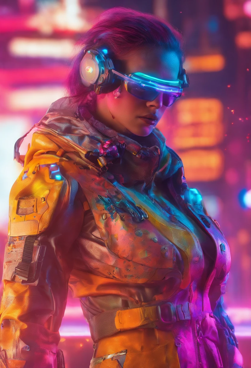 (sehr detailliert: 1.2), (Canon EOS R6 best quality: 1.2), (8K: 1.0), (emb-rrf-baixo: 1.0), (A bunch of large black tattoos on the head of the cybernetic skull, die in der Mitte offen sind und das Innere zeigen, detailliertes Gesicht, Hyperdetaillierte Augen und High-Tech-Sonnenbrillen mit holografischem Display 1.2), scharfer Fokus (award-winning photograph: 1.2), (Sprinkling ring under the surface: 1.2), (Sprinkling ring under the surface: 1.2). 1.1) (a gorgeous, ultra-detaillierter Cyborg: 1.2), ( Hyperdetailliertes Haar: 1.2), (Wonderful body: 1.2), (full entire body: 1.2), (dynamische Haltung :1.2), Neon-Leuchten, (Detaillierte kybernetische Augen:1.1), Vordergrund (hyperrealistisch:1.2), RPG, Cyberpunk 2077 Stil, dramatische beleuchtung, (Hochdetaillierte, futuristische Stadtlandschaft:1.2), (Science-Fiction: 1.2). 1.2), professional portrait photography, Von Wlop Greg Rutkowski, Jeffrey Simpson, Alphonse Mucha
