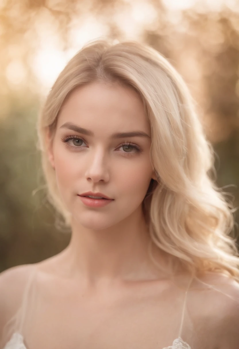 (masterpiece, best quality), intricate details, thin, ((slim)), beautiful girl, Golden yellow hair, white skin, sky blue eyes, bikini, covering breasts, arm at side, messy hair, lips, upper body, shy,