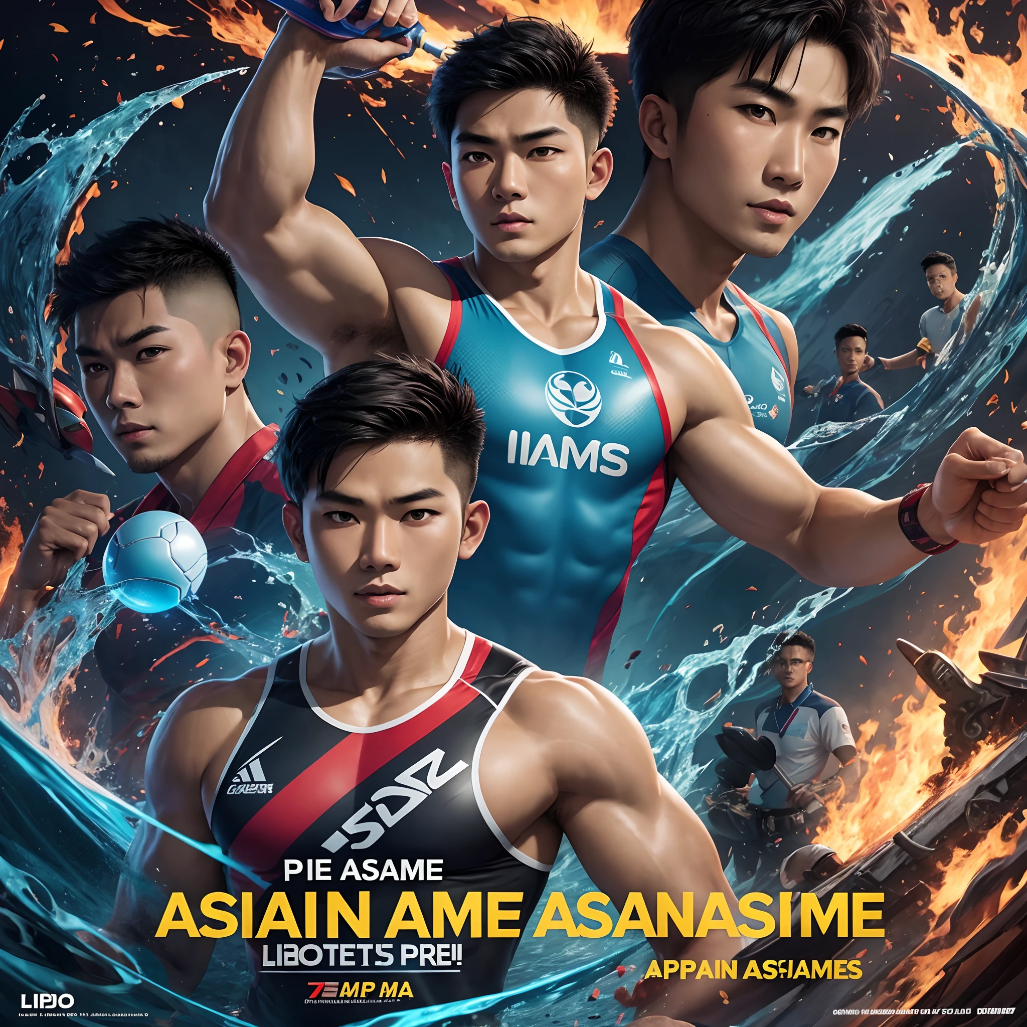 Asian Games promotional poster，Libido boy