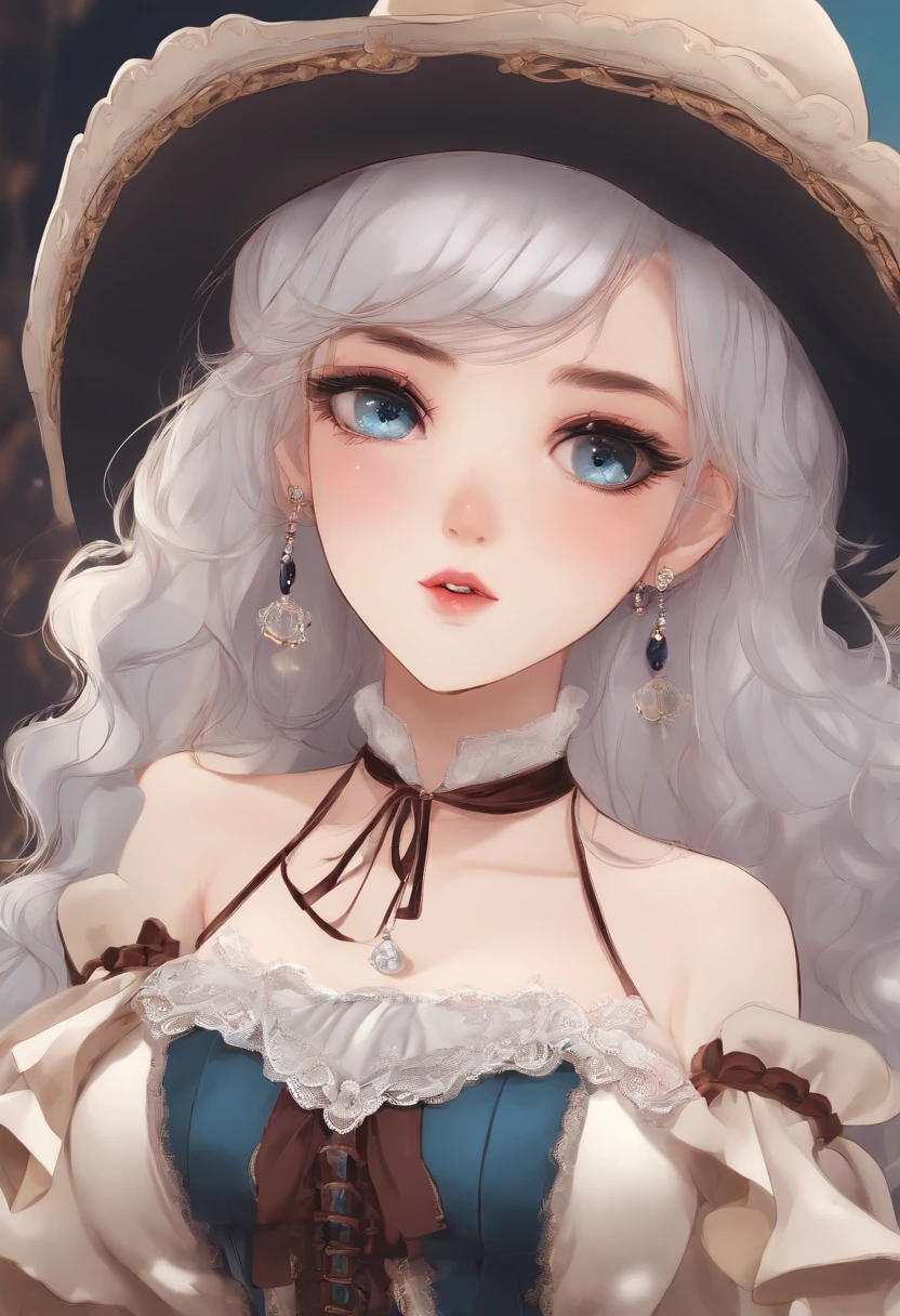 (best quality,4k,8k,highres,masterpiece:1.2),ultra-detailed,(realistic,photorealistic,photo-realistic:1.37),beautiful expressive eyes,long eyelashes,beautiful detailed lips,detailed hair and face,(She looks as if she is about to cry.),clean and flawless skin,(Very large breasts, big tits, oversized tits),Short hair,(Earrings, maid uniform),