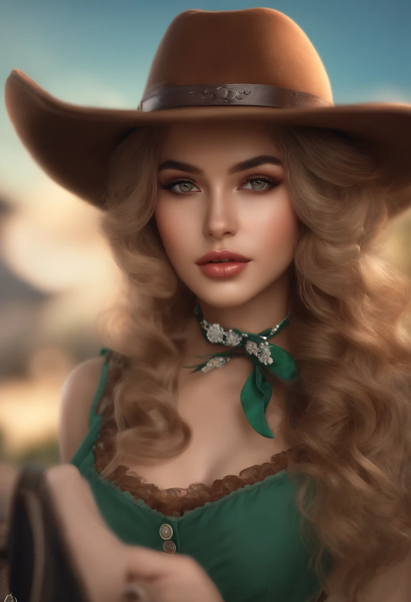 (Tir de cowboy), SFW,  (Masterpiece), (Best quality:1.0), (ultra highres:1.0), detailled eyes, CASSER , MissMartianYJ, peau verte, Cheveux courts, 1fille, sweet_lolita, CASSER, (rue, dedans,  Vue magnifique)