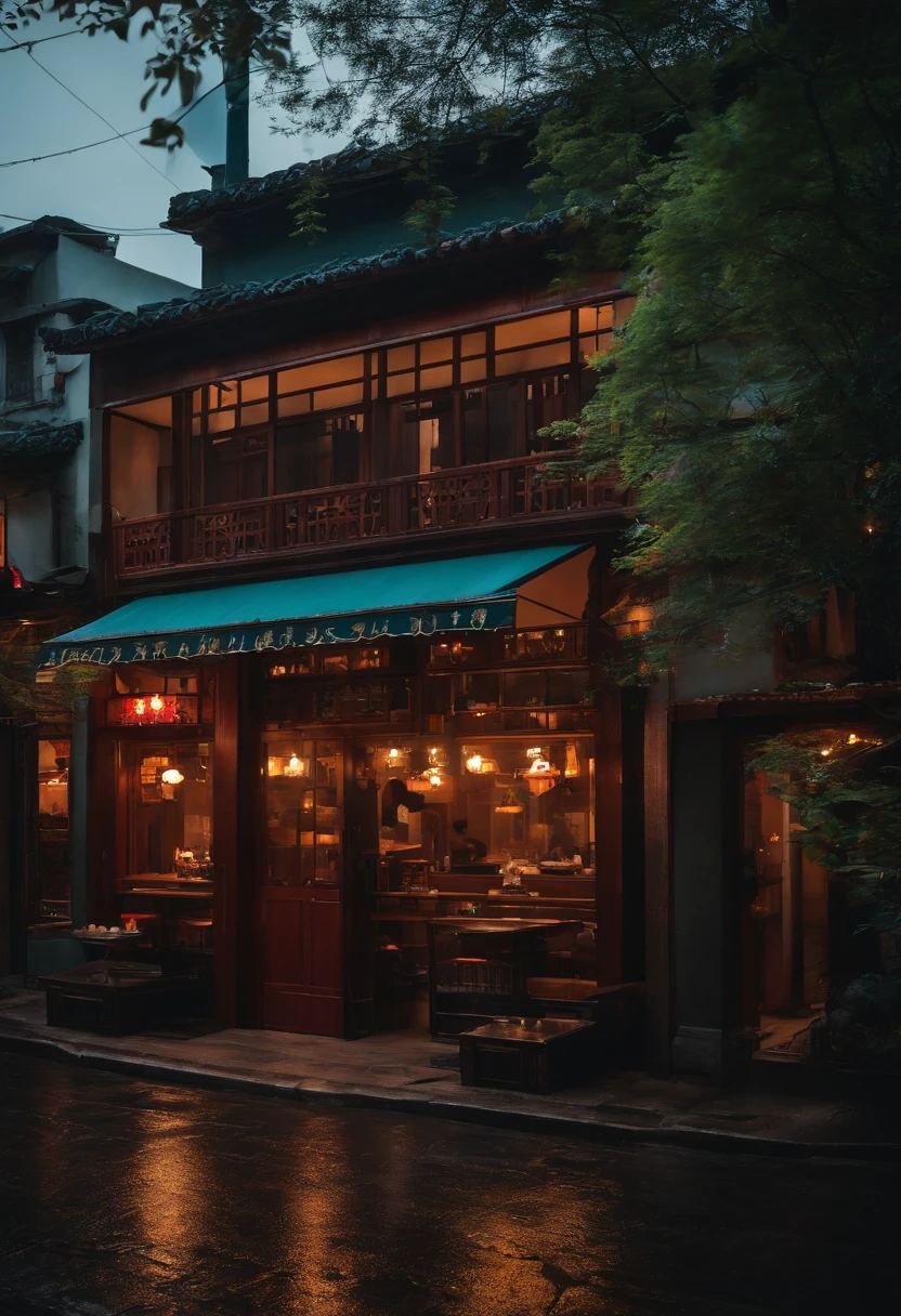 城市,the street,One guy,restaurant,elevation