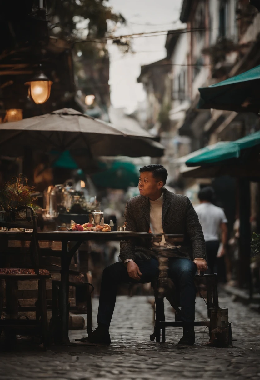 城市,the street,One guy,restaurant,elevation