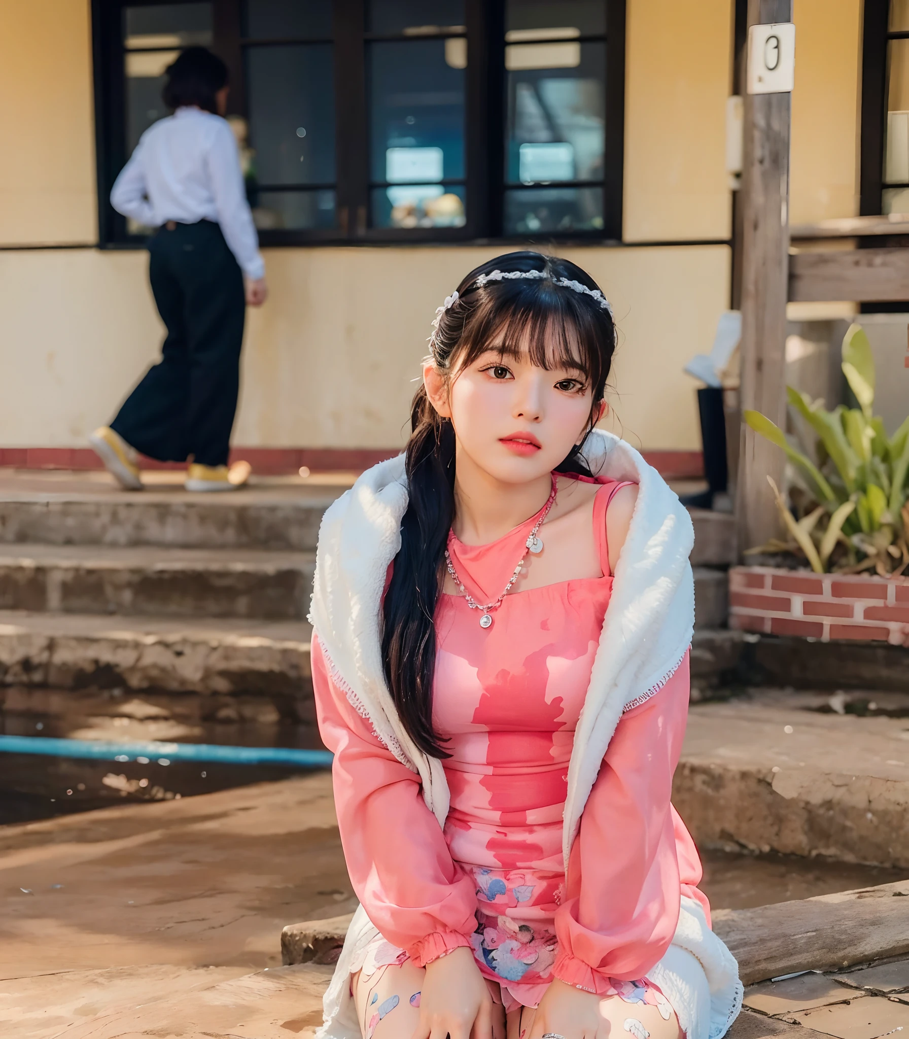 (threesome:1.3), cute & girly \(idolmaster\), facial, (8k, RAW photo, best quality, masterpiece:1.2), ultra detailed, ultra high res, (realistic, photo realistic:1.2), high detail RAW color photo, professional photograph, depth of field, an extremely delicate and beautiful, extremely detailed, 8k wallpaper,  moist skin,  photograph, medium wide shot of a Inspired Tangible Guatemalan  threesome, Anime screencap, Nikon d3300, F/8,  [art by Mandy Disher, (art by Eve Arnold:0.9):7]