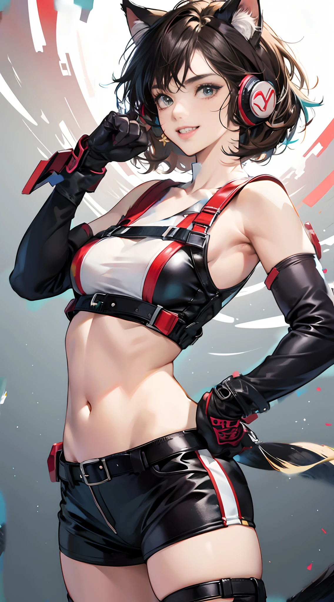 Persona 5 Art Style wlop, Persona 5 Art Style, Persona 5 Style, Kasumi Yoshizawa, Girl in Swimsuit, Full Length Image, High Image Quality, Ponytail, Small Breasts, Bangs, Smooth Thighs, Patsun, Top Quality, Ultra High Definition, Fine Eyes, Slender Legs, Fine Beautiful Eyes, 8K, White Bikini, Huge Ass