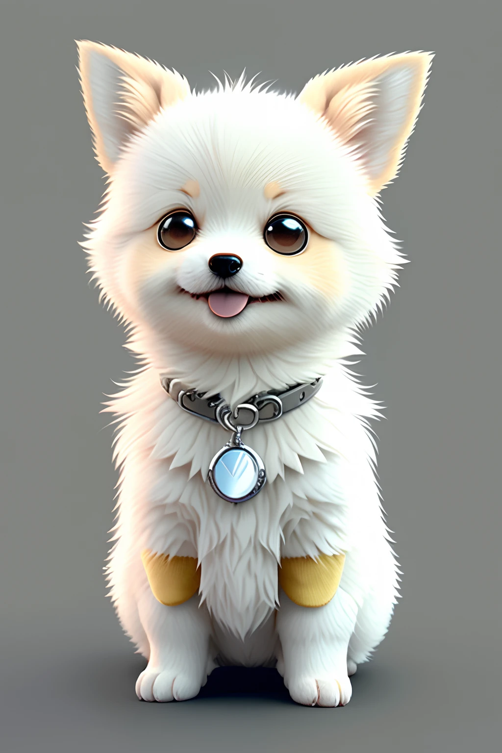 cachorrinho、Yuru Chara、3D Pixar Adorable Style Cute White Albino Corgi, estilo disney, design de personagens, Financiador