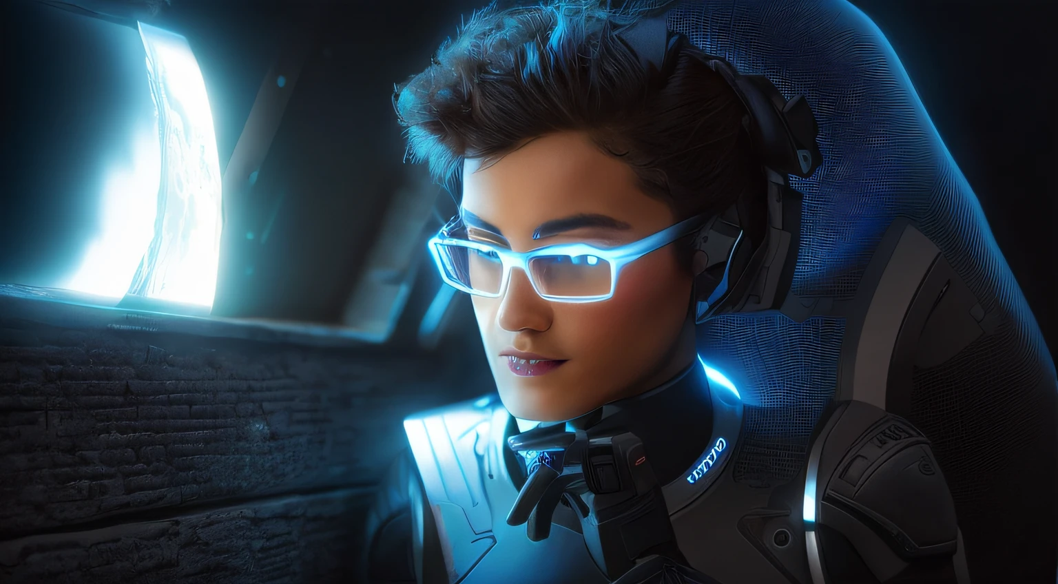 A cyberwarrior from the furure (fondo de pantalla CG 8k extremadamente detallado),(Obra maestra), (La mejor calidad), (Ultra detallado), (best  illustration),(Mejor sombra), (Delineador agudo, sombra de ojos, ojos detallados:1.1),, ,QUEBRAR, (NTW20navidad:1.2),,