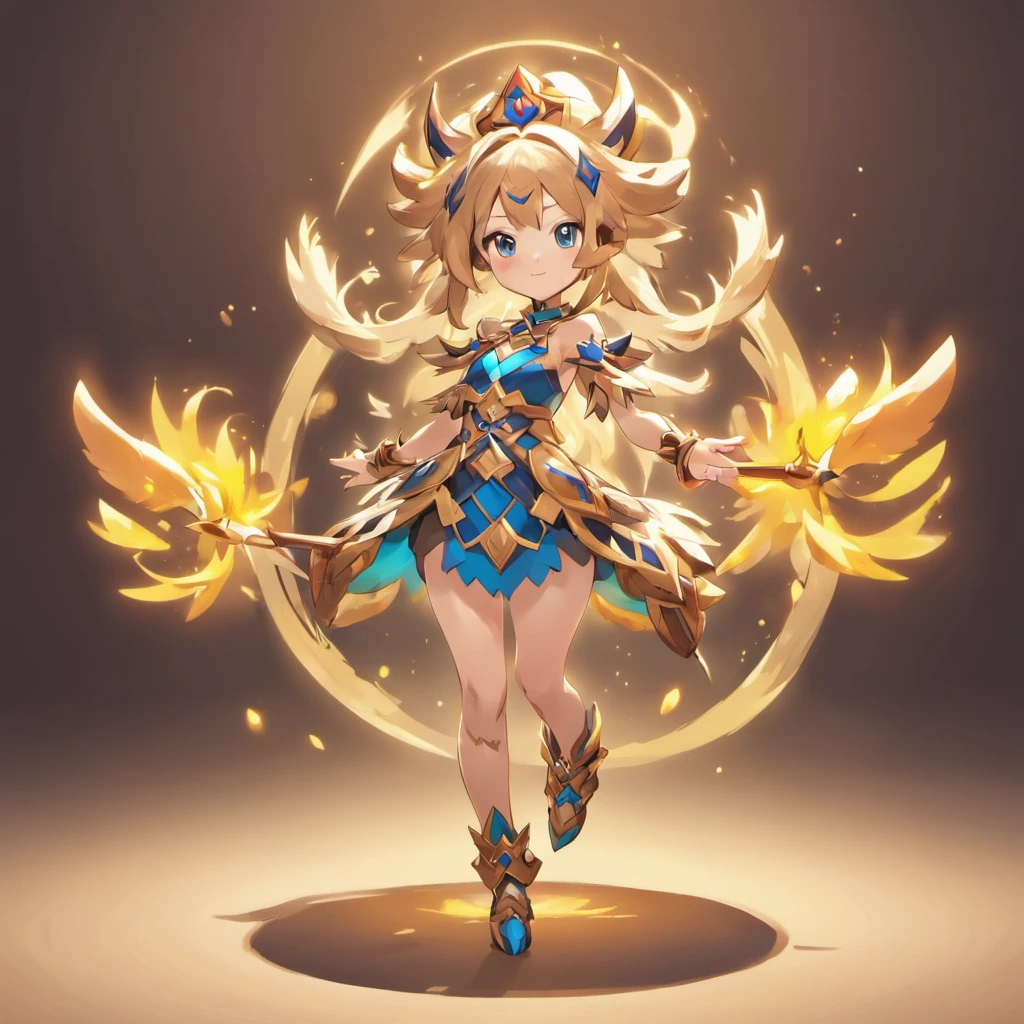 a girl, Guardian, Equip wooden wand, septer, High Priestess, ultra detailed, high definition, highest quality, Game Character Design, fullbody, standing posture,