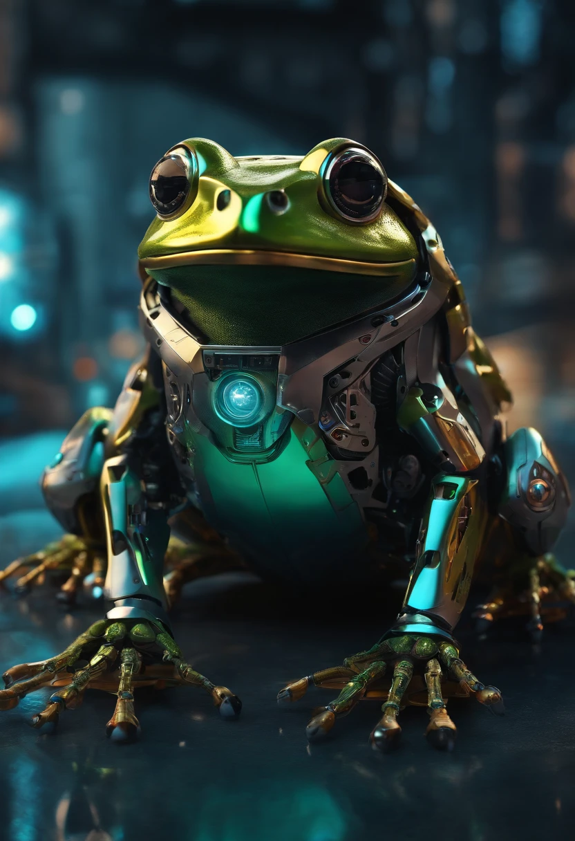 Robotic frog, Estilo cyberpunk, do futuro