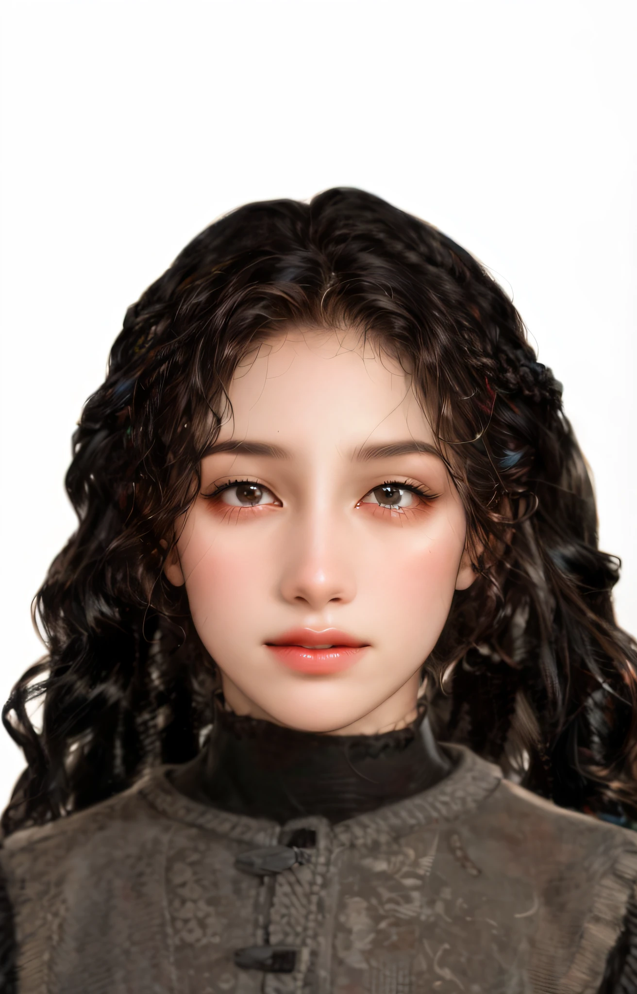 (absurdres, highres, ultra detailed), 1girl, solo, maduro, (cabelo muito longo), barroco, elegante, colorido, mais detalhado, parte superior do corpo