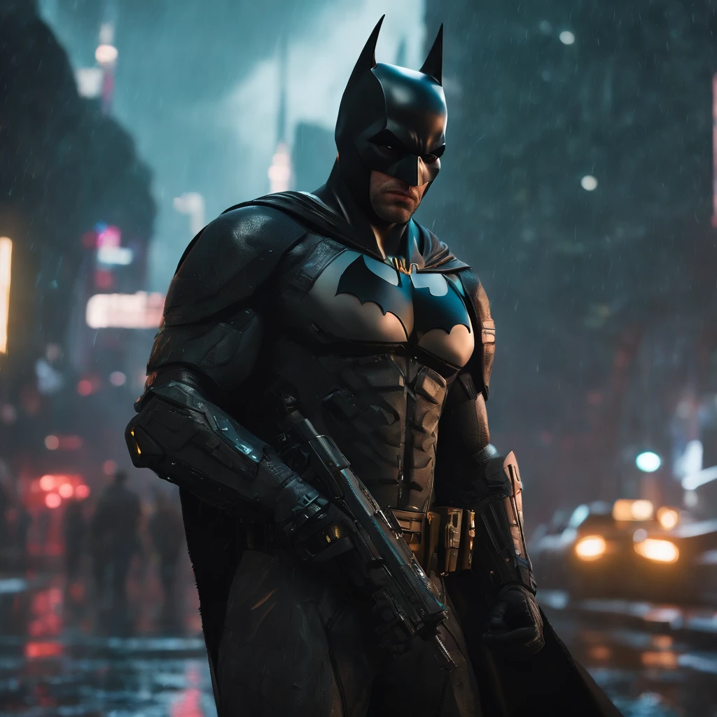 cavaleiro arafed com uma espada roxa na chuva, cavaleiro cyberpunk, estilo fantasia 8 mil octane render, Amazing 8K character concept art, arte conceitual. 8 mil, Arte conceitual 4K e hiper realismo, trending on ArtStation.', 8 mil arte conceitual de alto detalhe, Batman cyberpunk, menacingly. irreal 5, trending on ArtStation:3, gladiador cyberpunk