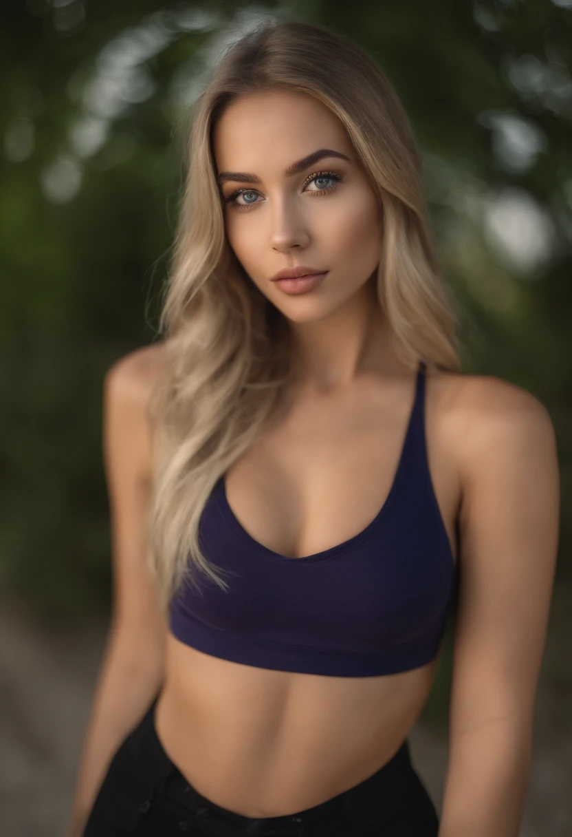 ino yamanaka, tight purple micro bikini, at college , watching viewer, lewd facial expression, horny, sexy model poses, arms in the air, sexy smooth armpit, big breasts, in the cafeteria, hot, cinematic quality, high resolution, (masterpiece), others watching on, embarassed face, excited,hair_over_one_eye, blond_hair, blue_eyes, lora:more_details:0.5