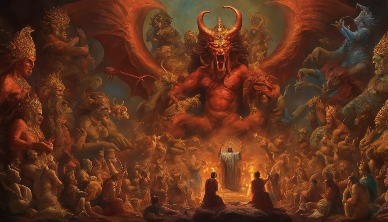 The mixing of all the demons of all the religions of the world into one demon
