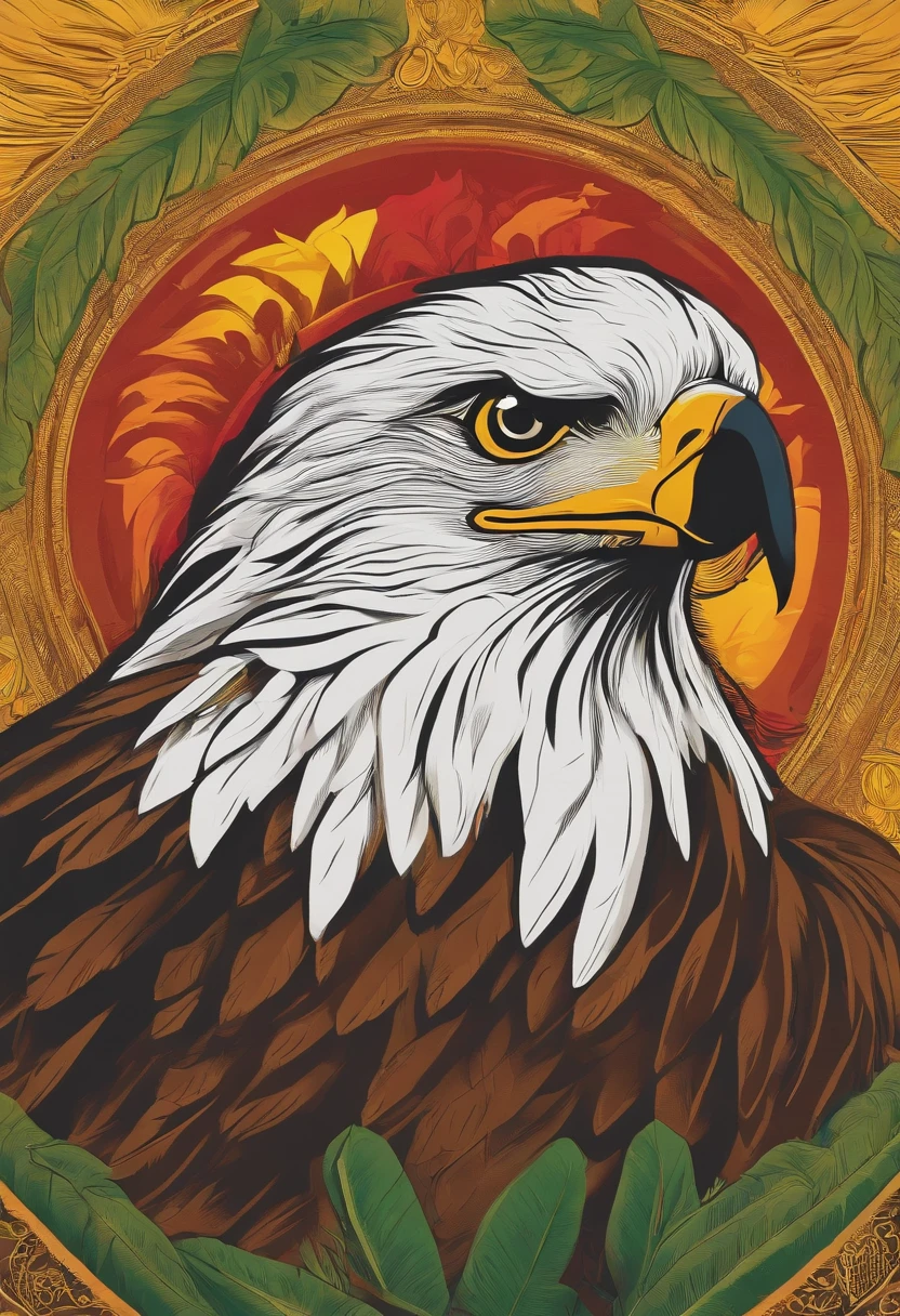 an eagle, 4k nas cores do reggae