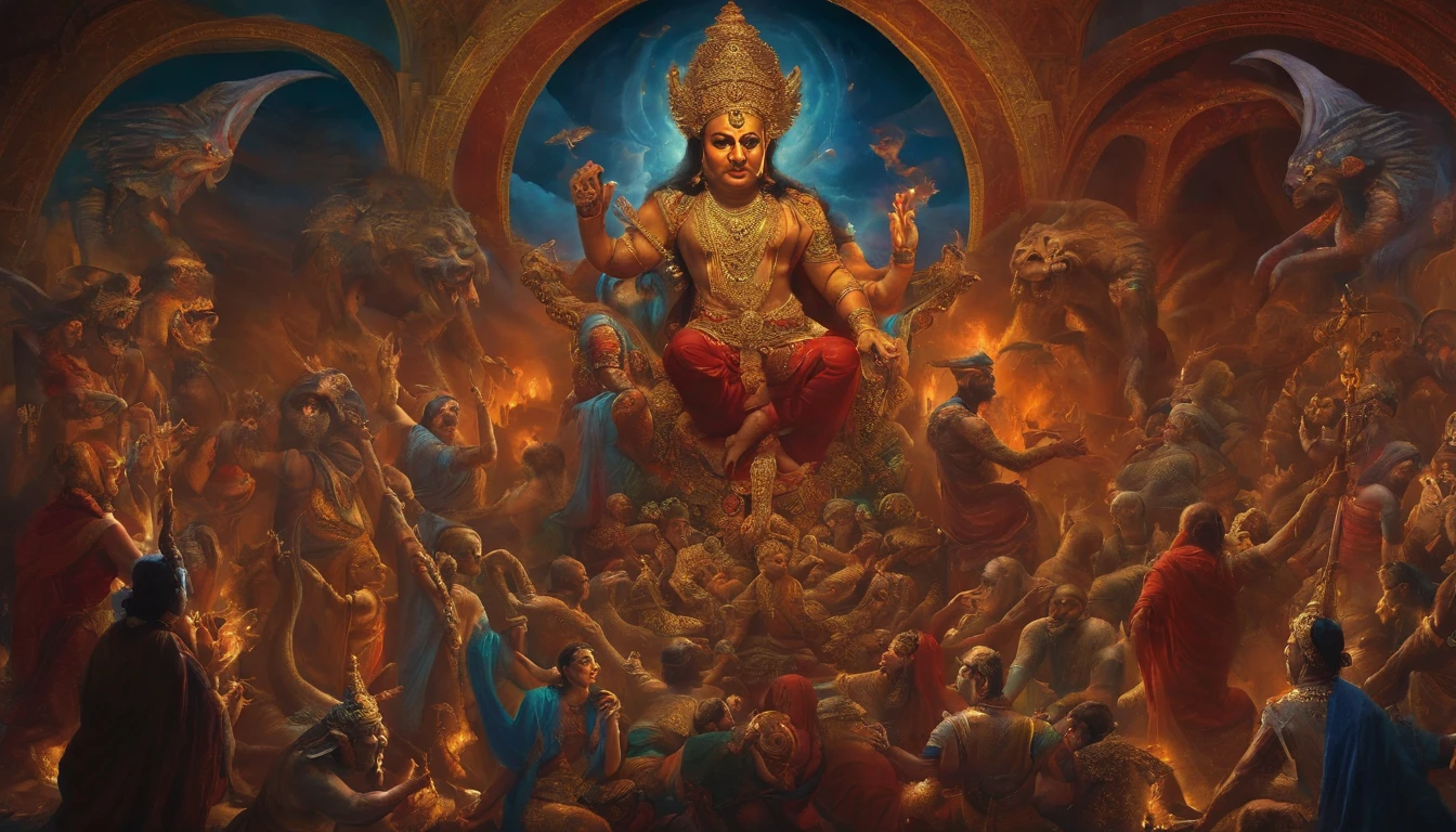 The mixing of all the demons of all the religions of the world into one demon