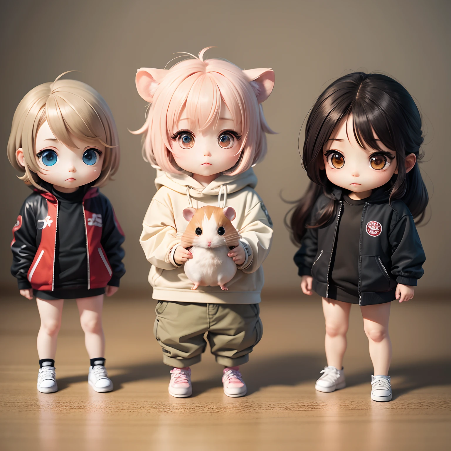 animations、Chibi、1:1 Style、Little hamster