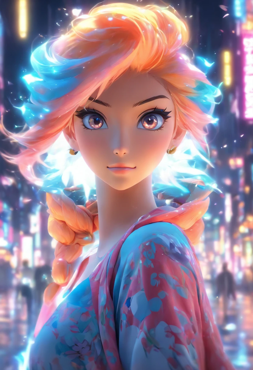 Anime - Stylistic image of a woman in a dress and a jacket, com fones de ouvido com orelhas de gato, photorealistic anime girl rendering, Anime suave de arte CG, Estilo de anime 3D realista, Anime peito grande. soft lighting, arte de anime realista, arte de anime digital, arte de anime digital detalhada, Estilo anime 4k, Advanced digital anime art, garotas de anime sedutoras, arte digital estilo anime, Estilo Anime 3D, Hijabi