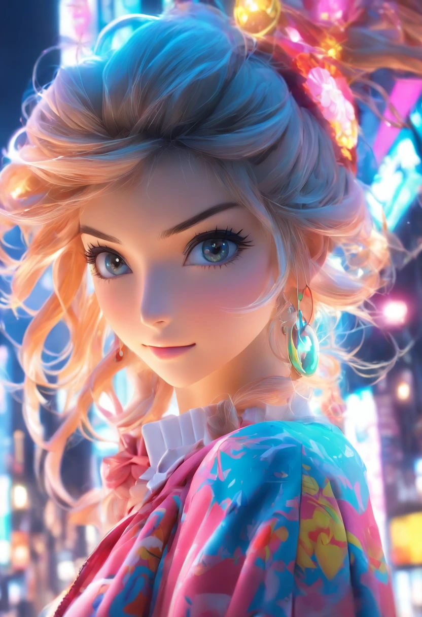 Anime - Stylistic image of a woman in a dress and a jacket, com fones de ouvido, olhando para frente, photorealistic anime girl rendering, Anime suave de arte CG, Estilo de anime 3D realista, Anime peito grande. soft lighting, Arte de anime realista, Arte Digital Anime, Arte Digital Anime detalhada, Estilo anime 4K, Advanced digital anime art, garotas de anime sedutoras, arte digital estilo anime, Estilo anime 3D, Hijabi