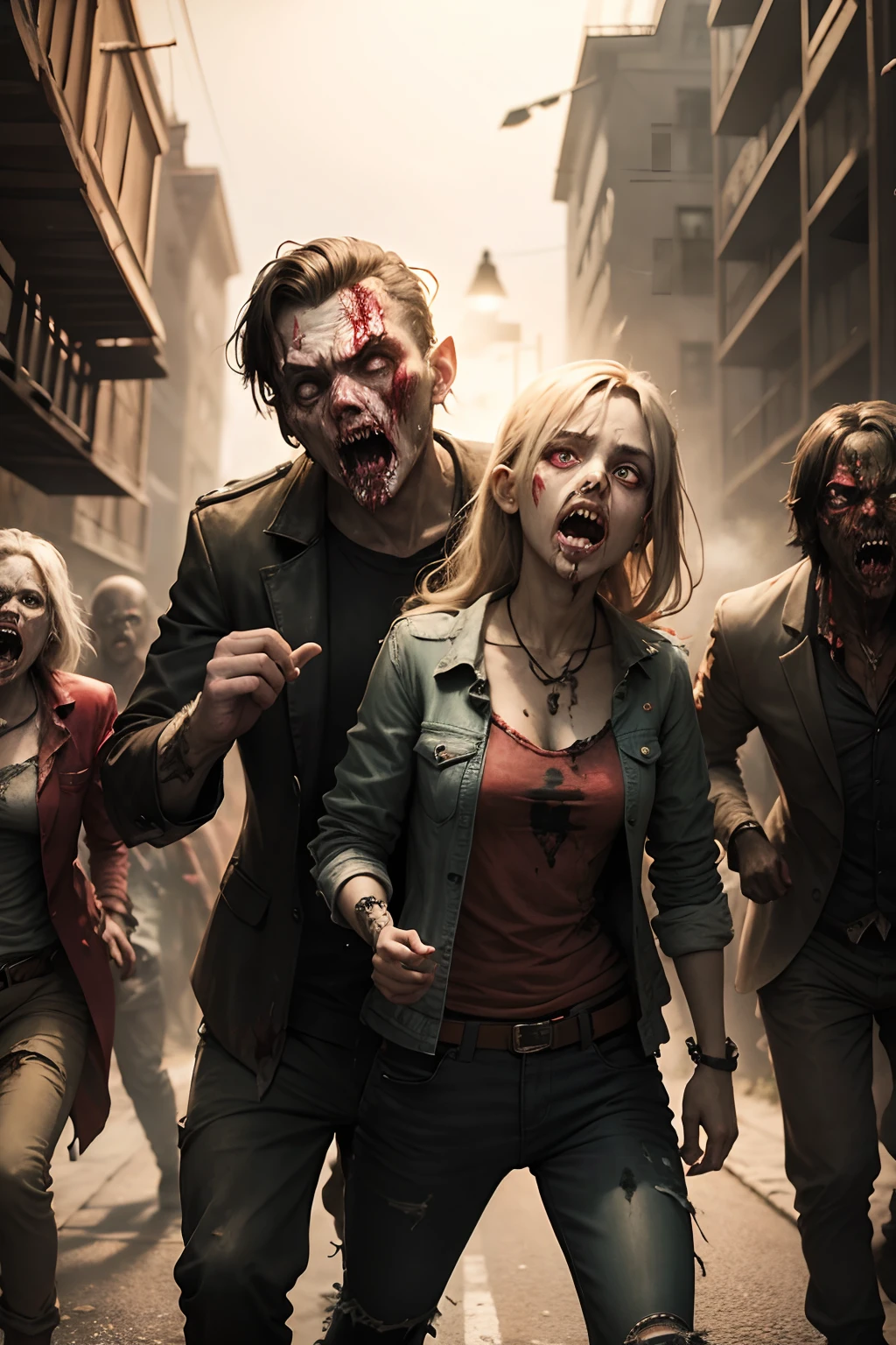 zombies caught in a trap