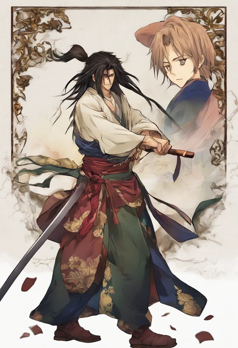 Um Samurai dos animes cansado, perdido no tempo em um mundo de desordem; where principles, Values and good customs no longer exist and are no longer honors. sad and lonely, Living According to His Moral Code, Towards the long-awaited "morte virtuosa" ele continua a andar, mesmo estando ferido, and with shoulders girded in a deep spiritual depression.