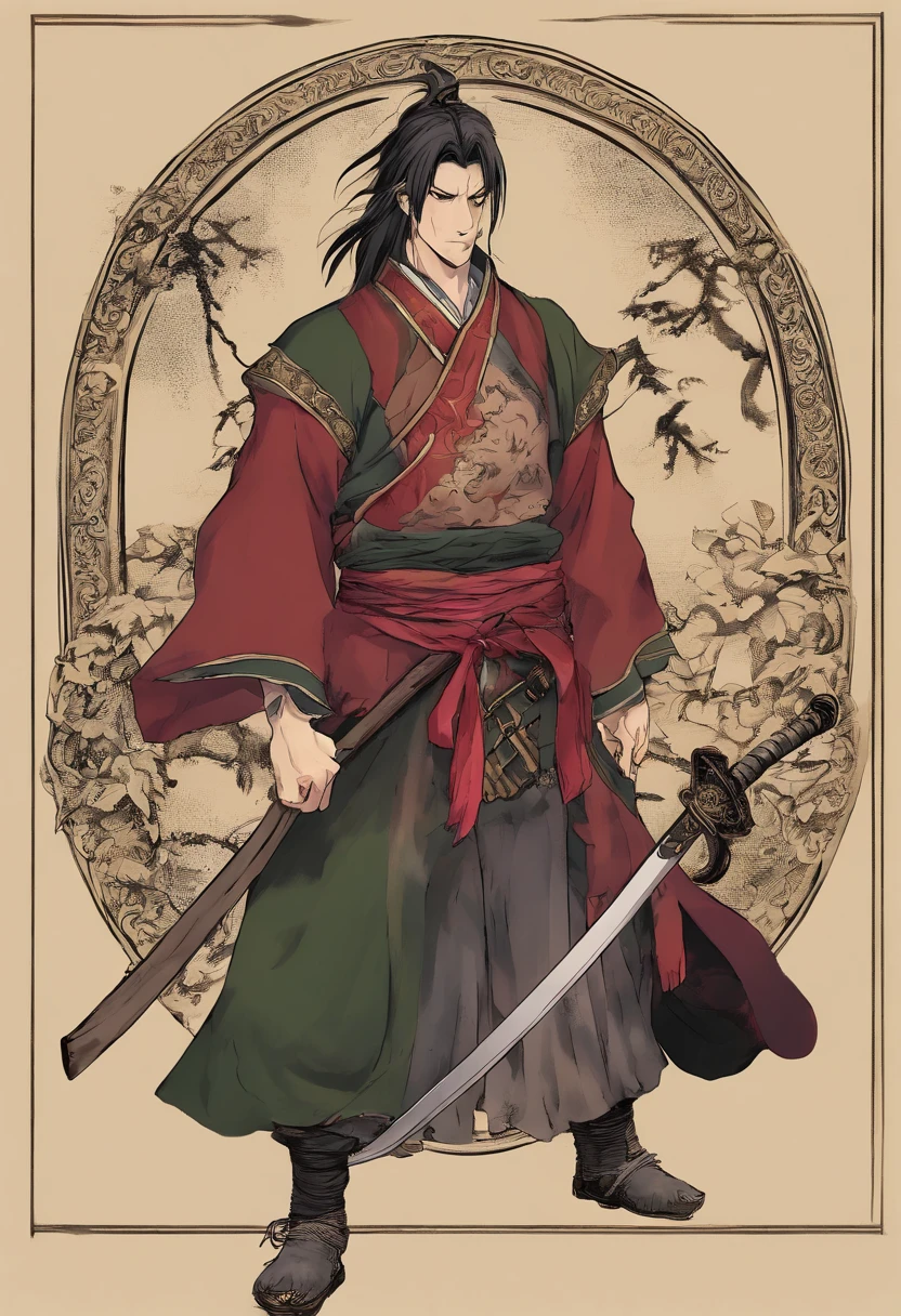 Um Samurai dos animes cansado, perdido no tempo em um mundo de desordem; where principles, Values and good customs no longer exist and are no longer honors. sad and lonely, Living According to His Moral Code, Towards the long-awaited "morte virtuosa" ele continua a andar, mesmo estando ferido, and with shoulders girded in a deep spiritual depression.
