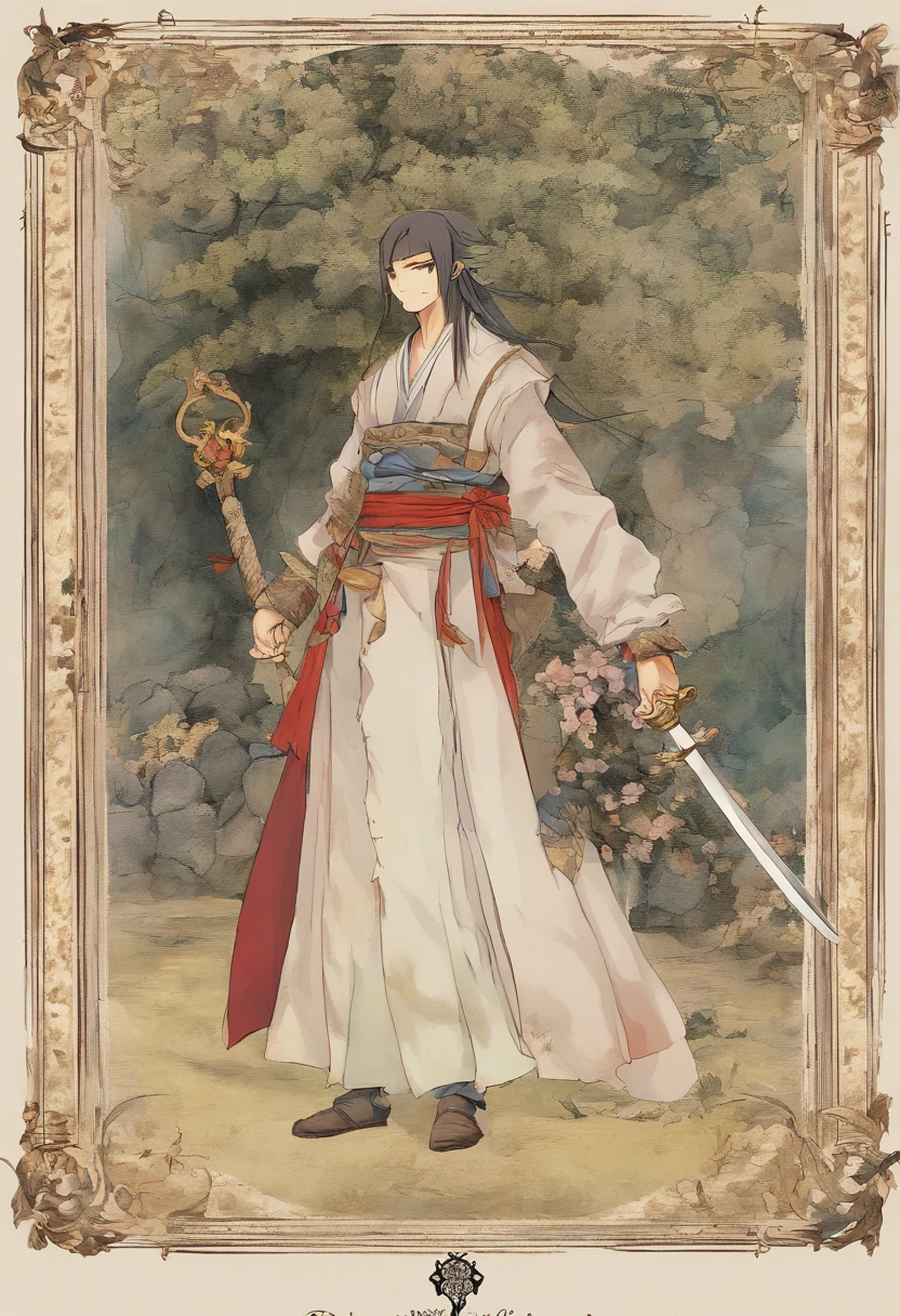 Um Samurai dos animes cansado, perdido no tempo em um mundo de desordem; where principles, Values and good customs no longer exist and are no longer honors. sad and lonely, Living According to His Moral Code, Towards the long-awaited "morte virtuosa" ele continua a andar, mesmo estando ferido, and with shoulders girded in a deep spiritual depression.