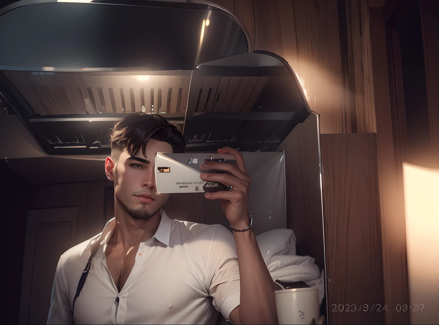 Good looking boy ultra realistic + v