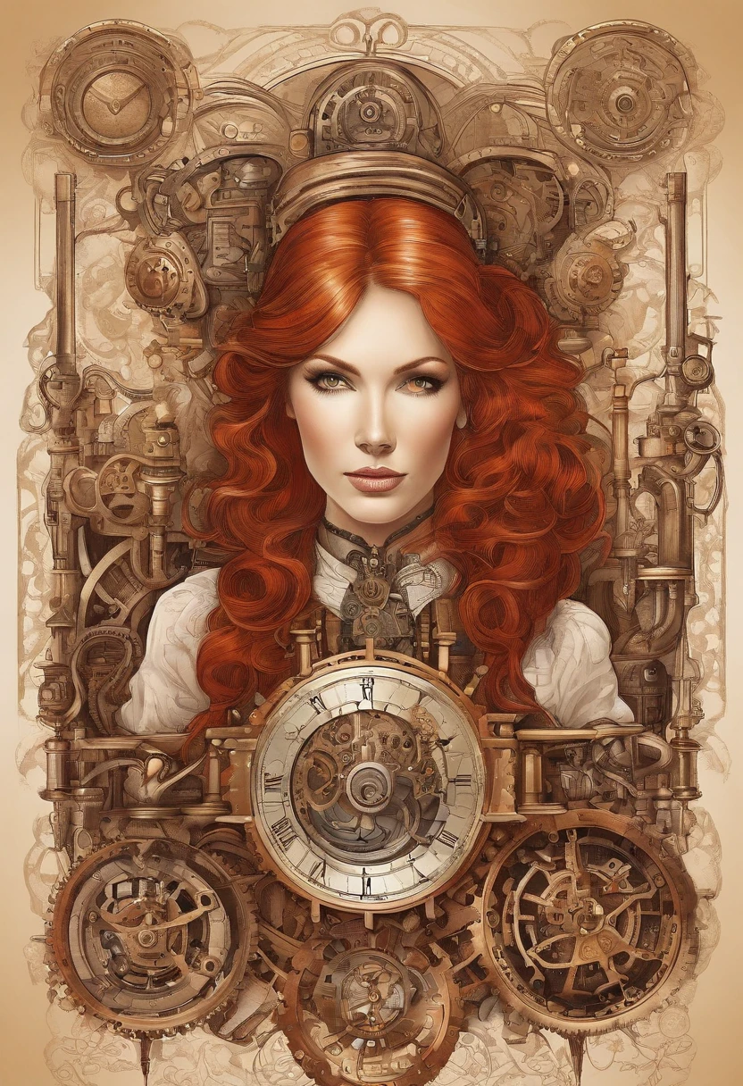 red-haired gamer girl