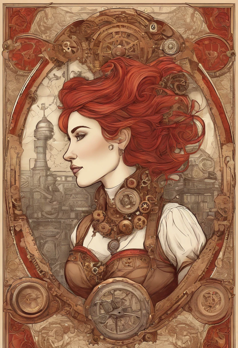 red-haired gamer girl