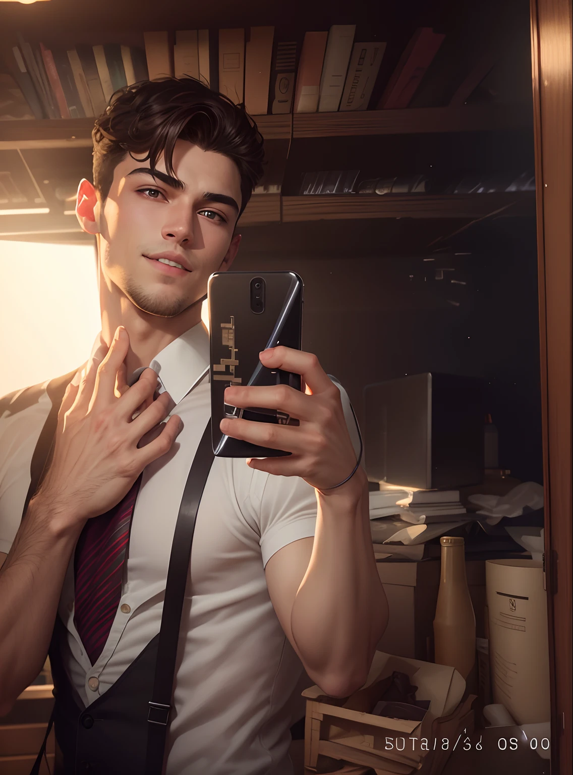 Handsome,good looking,charming boy ultra realistic + v