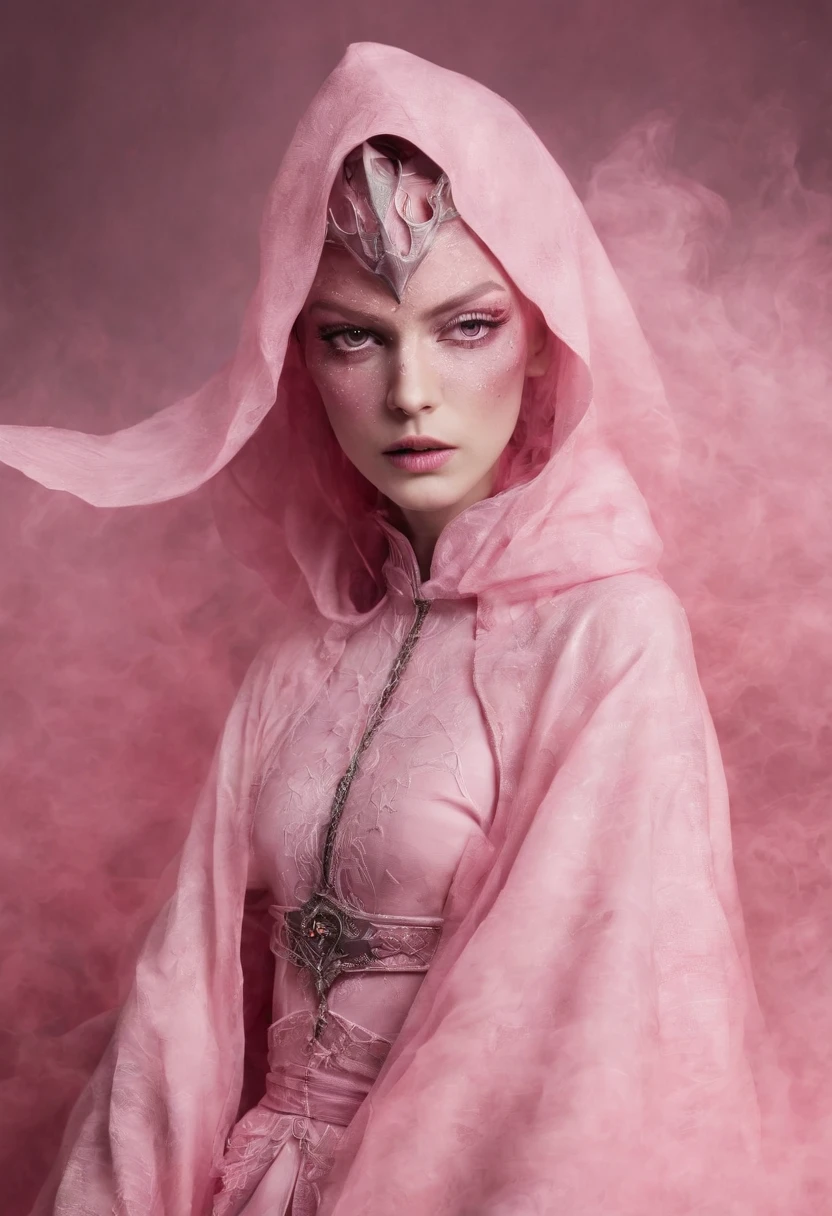 pink nazgul, motion, darkness, dark fantasy, dramatic light, foggy, perfect composition