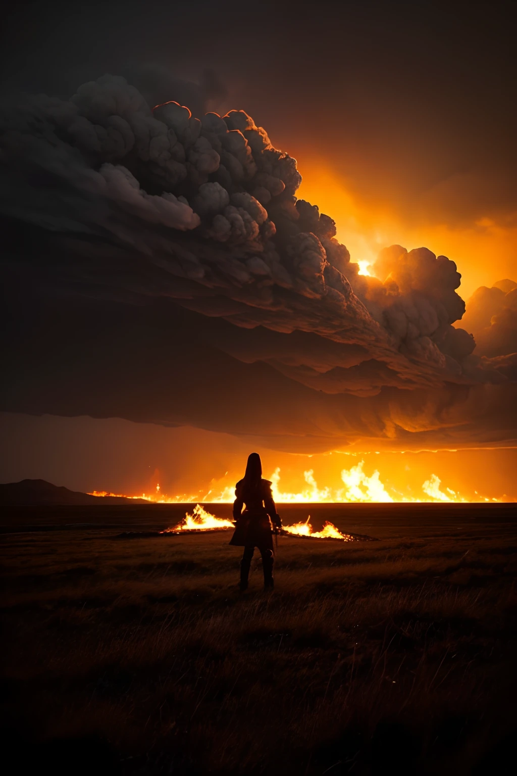 Just me and No one else No hiding Horizon crumbles Under flaming skies A shadow screams from Thunderclouds up high Nidhogg comes in winds Of burning flames Cast down war And endless pain It's coming Brace myself I'm ready It's coming No escape Stand steady