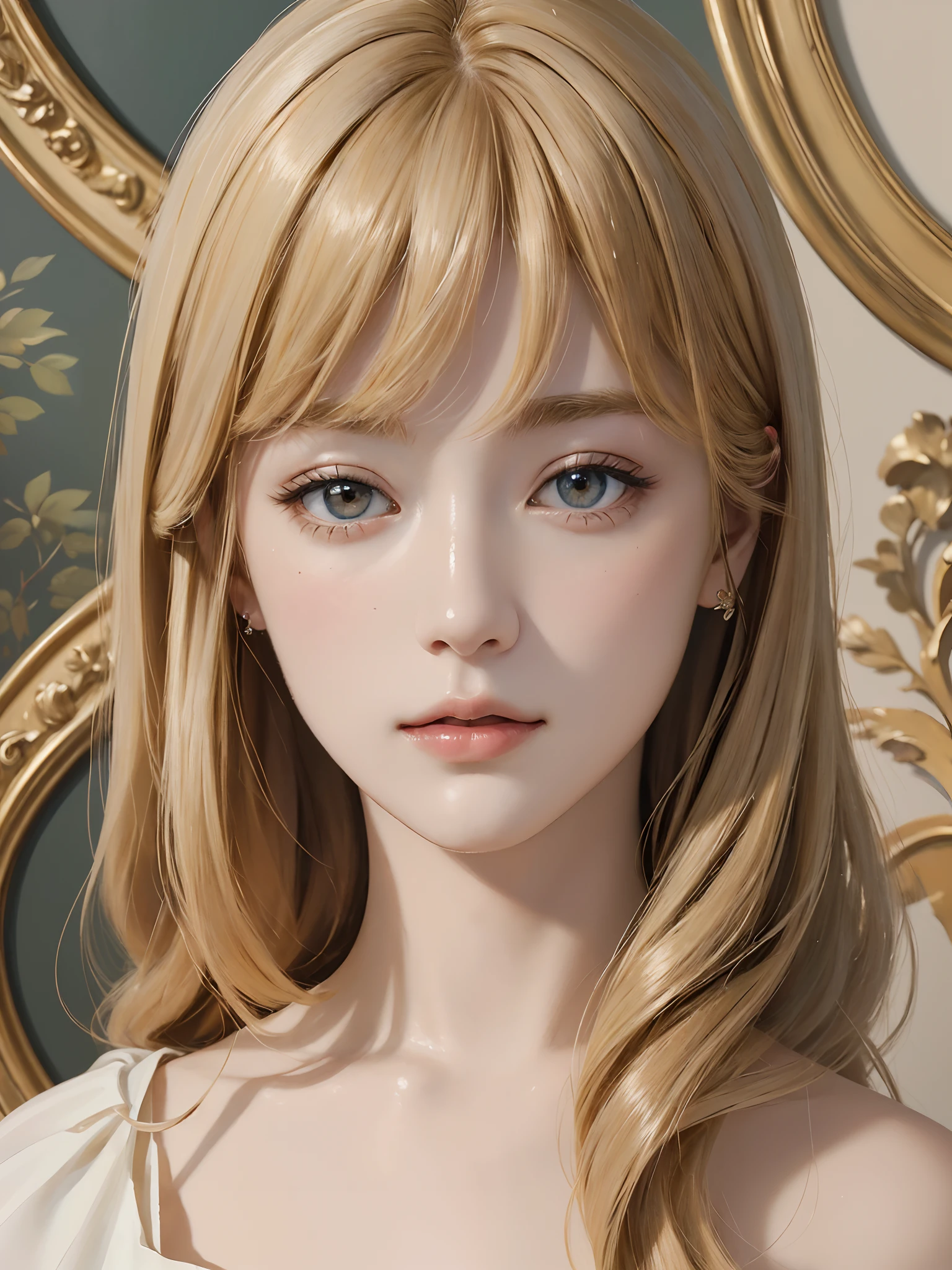 Masterpiece, top quality, very delicate and beautiful girl, very delicate and beautiful, world masterpiece theater, super definition, top quality, blonde, high res, very elaborate, girl, top quality, illustration, look at the viewer people, impasto, canvas, oil painting, realism, realistic