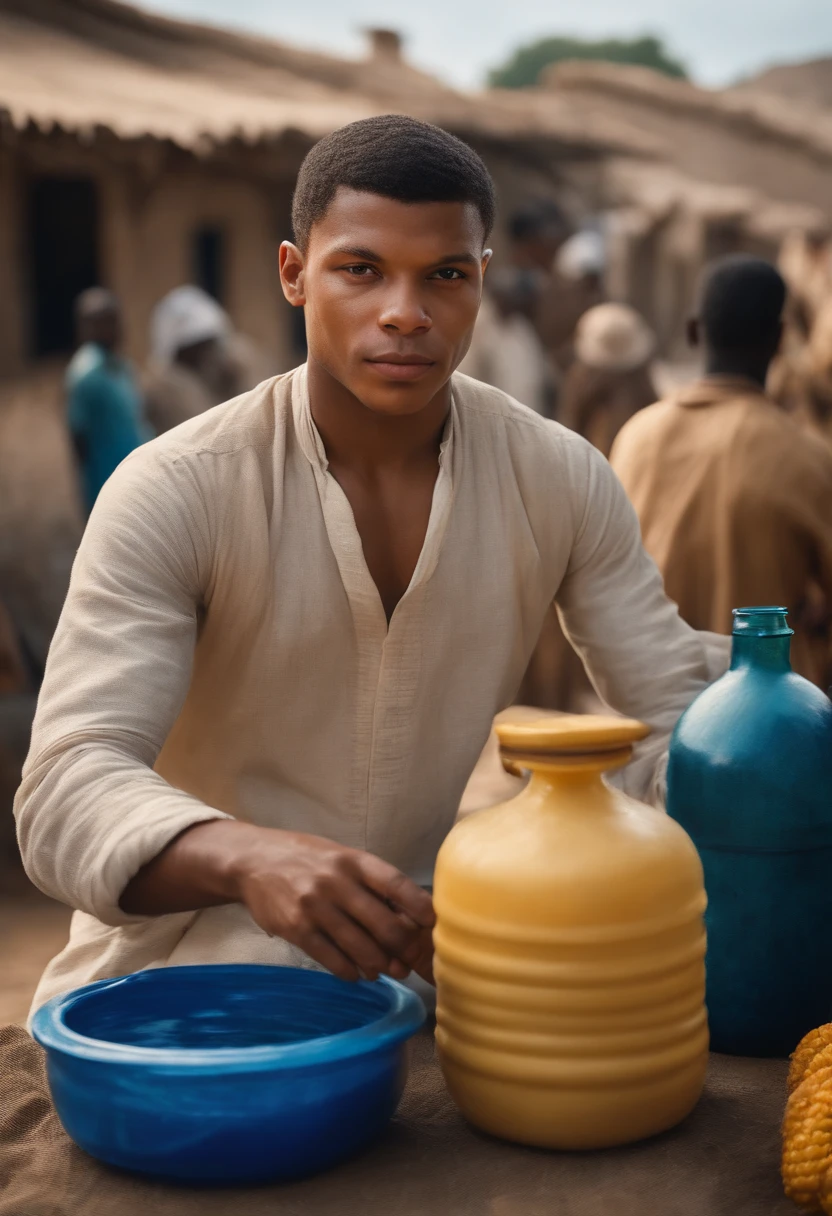 Mbappé as a humble water seller, realistas