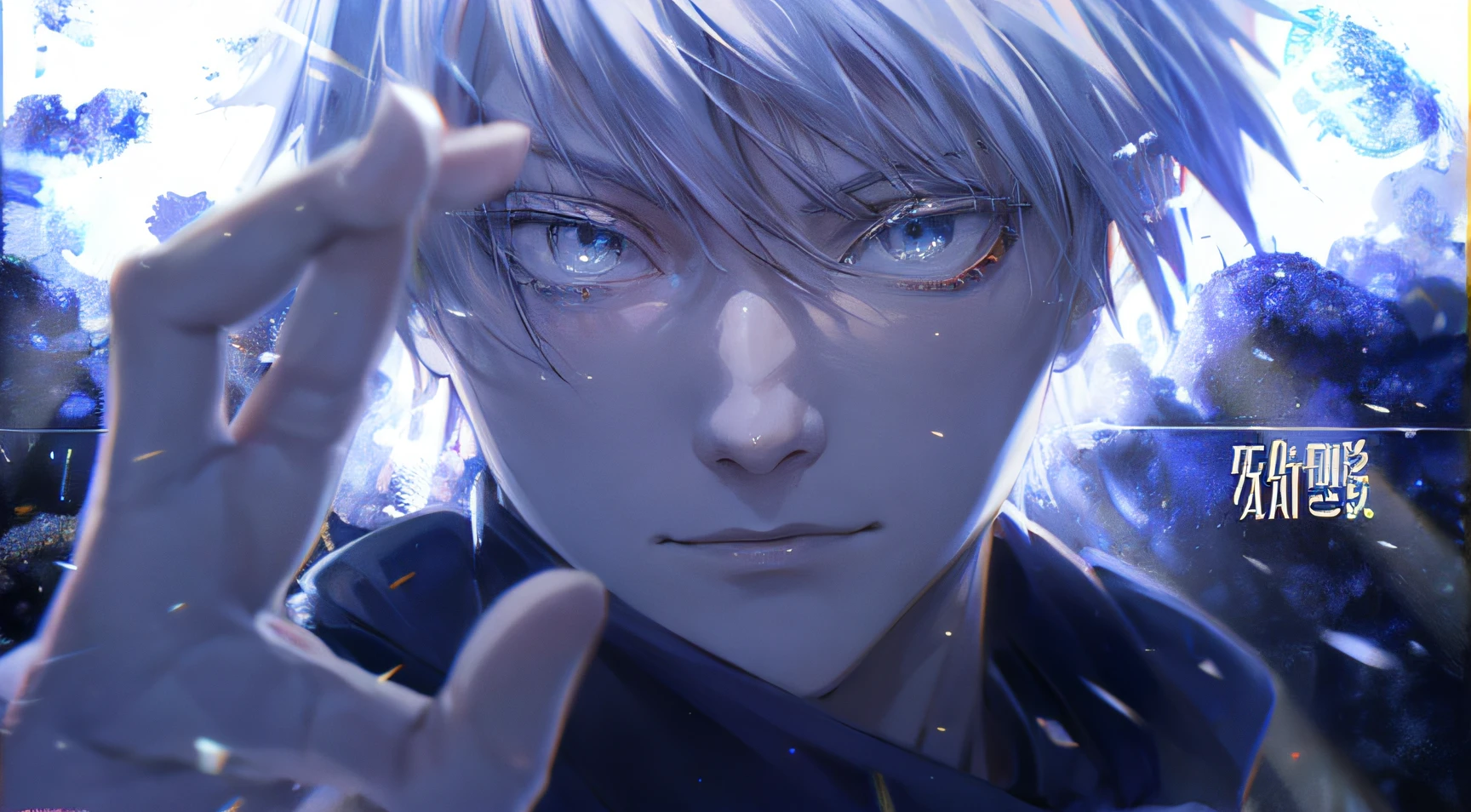 jujutsu kaisen, gojo, anime, anime realistic paiting, realistic