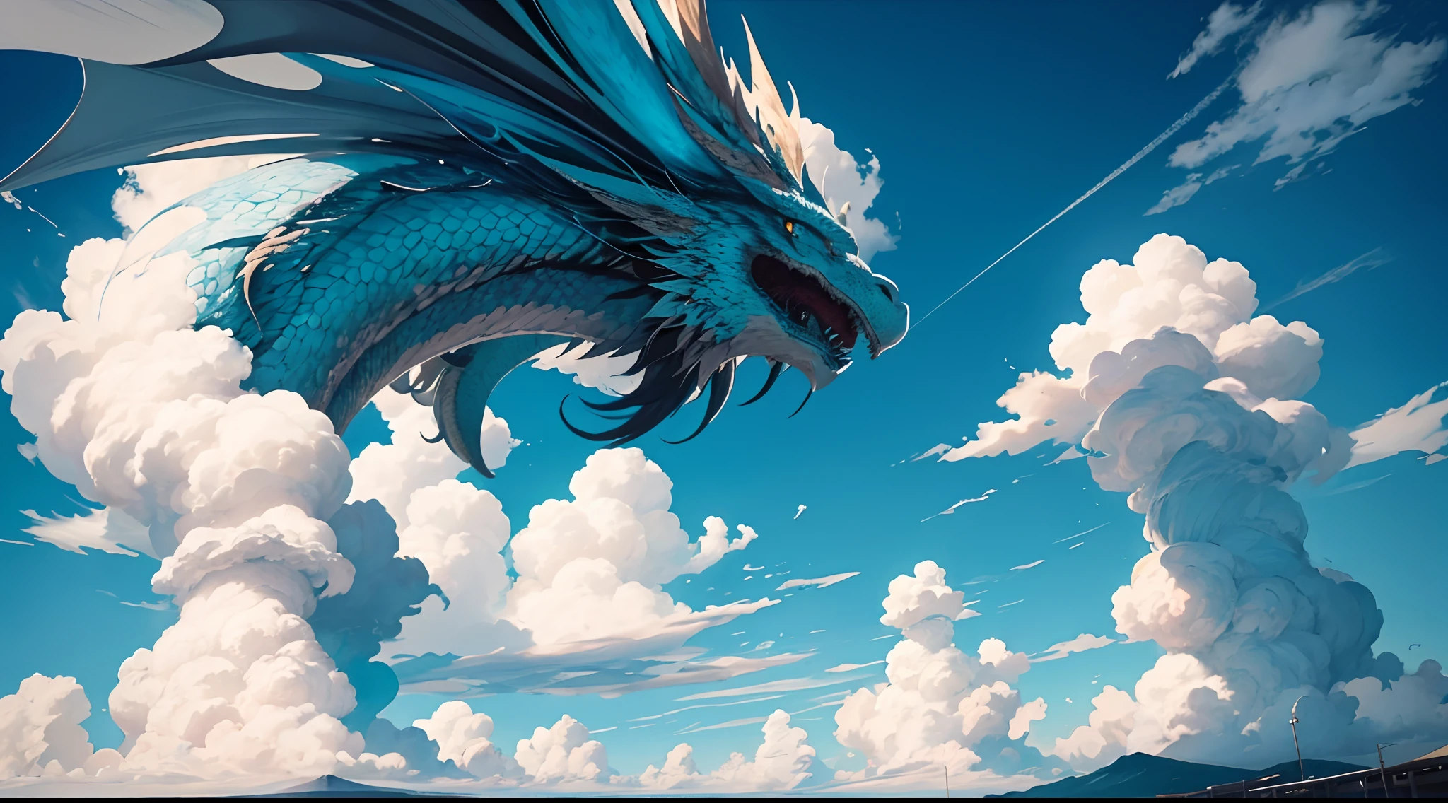 There is a stop sign in the middle of the street, Face in the clouds, puffy clouds in background, happy clouds behind, whorl. Clouds, Mostly cloudy sky, clouds on background, Glowing clouds in the background, sky in a background, cloud in the shape of a dragon, Sky with swirling clouds, swirly clouds in the background