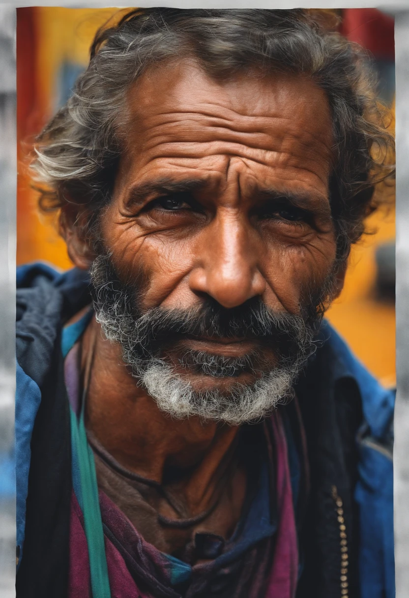 A homeless man
