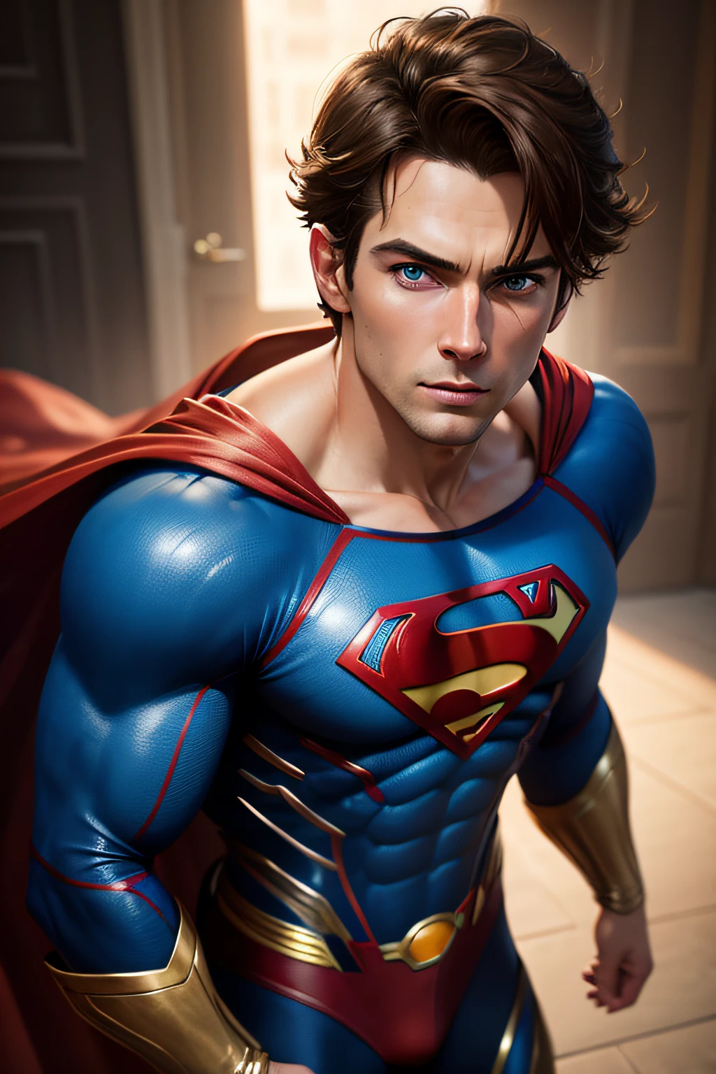 Nicolas cage with superman outfit --auto