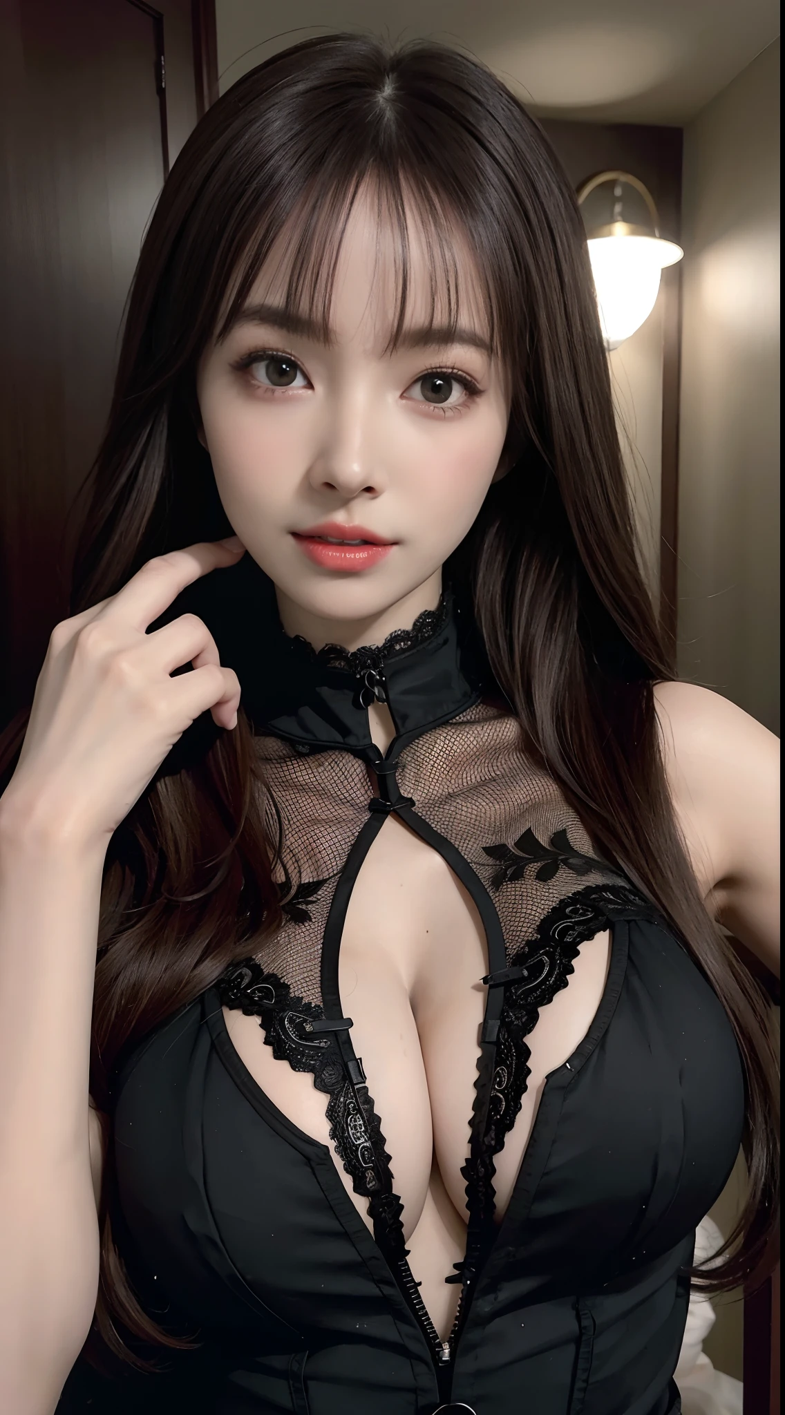 half length,1girll,(perfect bodies,Tall and slim),独奏,standing on your feet,(exteriors:1),Skysky,Focus on the face,Beautiful face,Detailed and delicate young face,Jumpsuits,(huge tit,huge tit,huge tit:1.3),thigh gap,Camel toes
Realistic style,Vivid pictures,tmasterpiece,(best qualtiy:1.2),Hyper-detailing,realisticlying,k hd,high qulity,cinematric light,Ray traching,超高分辨率,hyper HD,(realisticlying:1.5),Complicated details,Detailed textures,finely detailled,High quality shadows