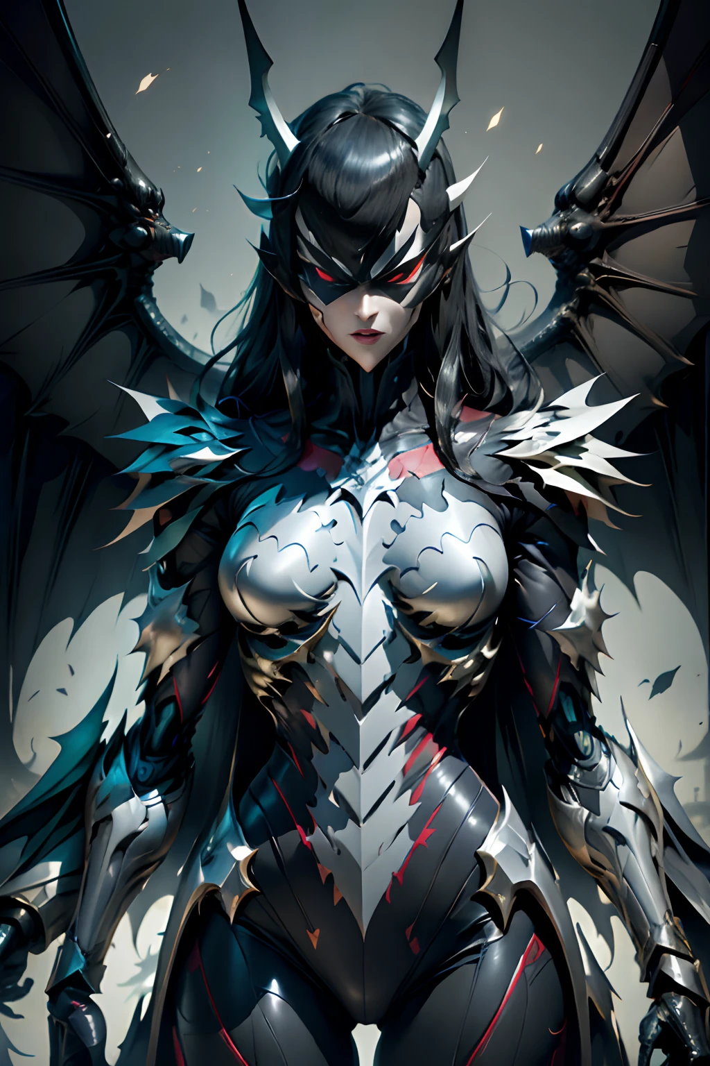 Beastman、batwoman、Villain Phantom、Cybernetic mutants、Slender Adult Woman、Platinum Metallic Body、、spread large wings、Tall lady、