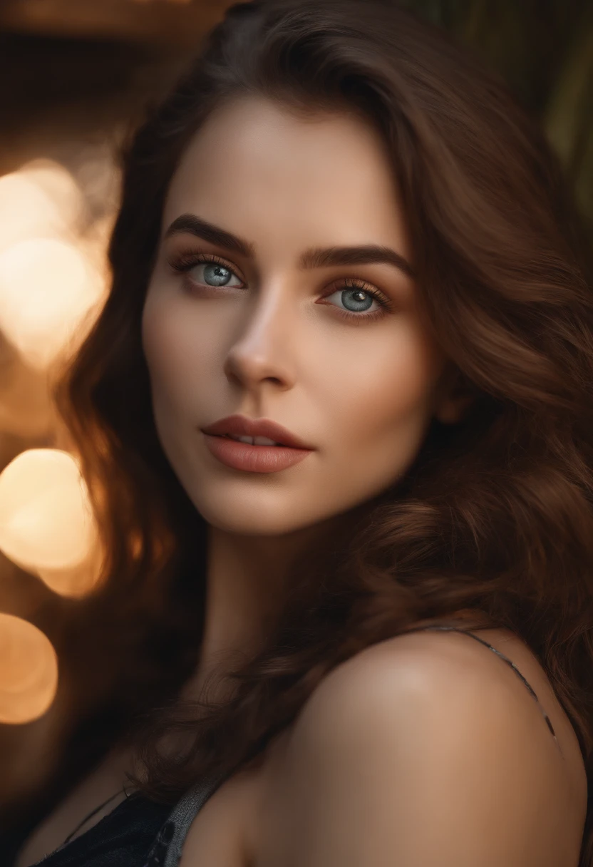 8K, Best Quality, masutepiece, Ultra High Resolution, (Realism: 1.4), Original photo, (Realistic skin texture: 1.3), (Film grain: 1.3), (Selfie angle), 1 girl, Beautiful eyes and face details, masutepiece, Best Quality, close-up, Upper body, Looking at the viewer
