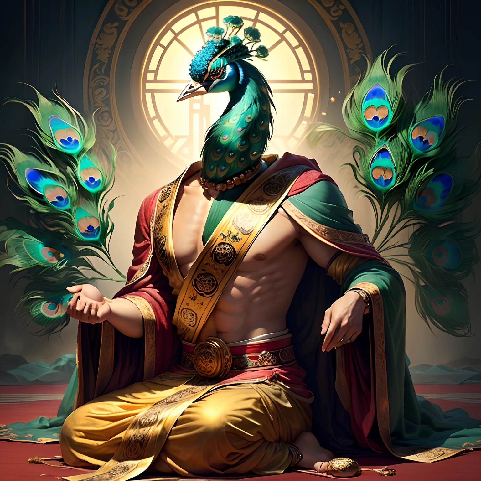 Peacock Ming King,buddhism,Meticulous