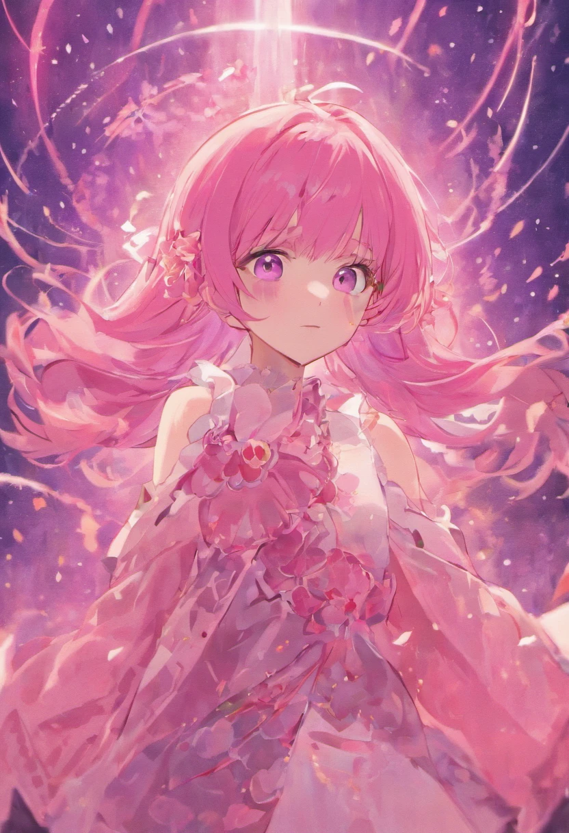A pink-haired，Charming，s girl，high qulity
