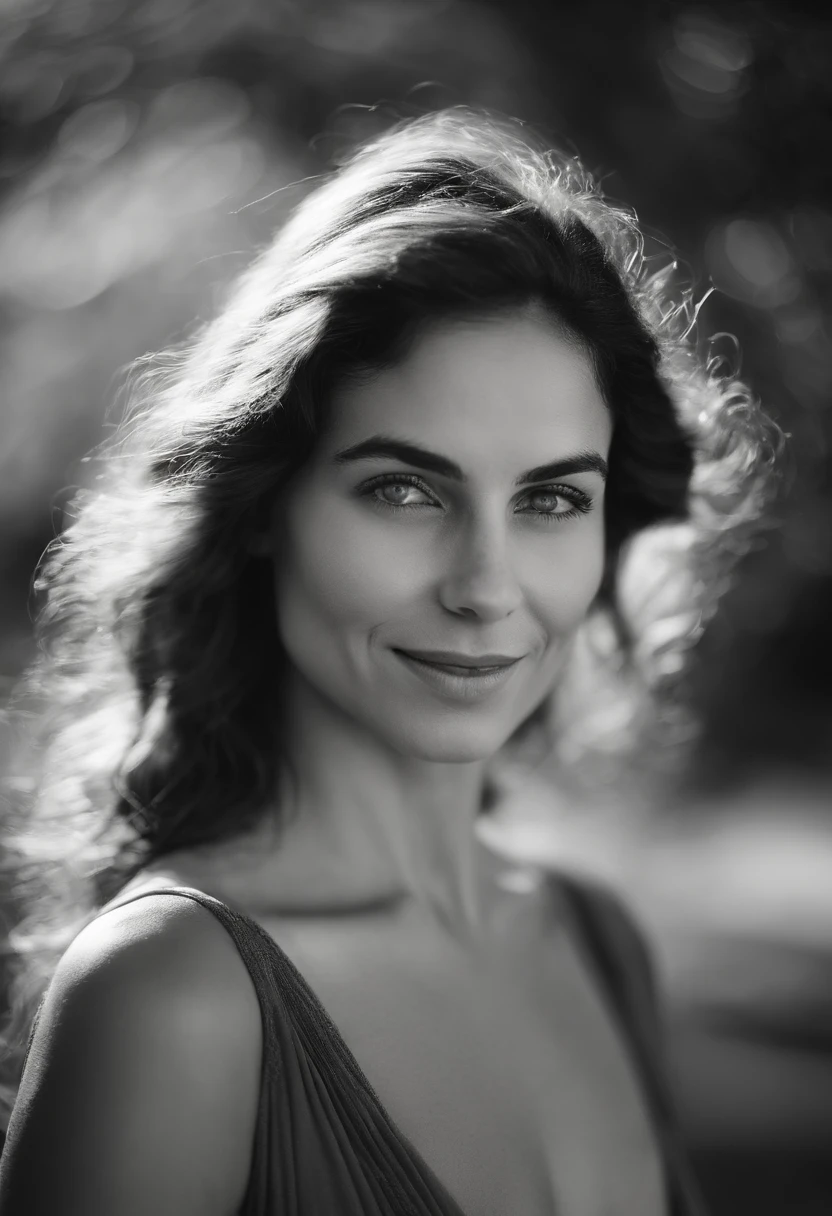 25 years old moroccan, focus on the eyes, sharp nose, A captivating portrait of a woman grinning, her entire face, including her nose, sharply in focus. Her light blue eyes are illuminated by natural light. Photographed by the acclaimed Sally Mann with a Hasselblad X1D II and an 80mm f/1.9 lens, the settings were f/2.8, ISO 64, and 1/180s. Ambient light was artfully shaped using a large diffuser and a gold reflector to add warmth. --ar 9:16 00 --s 2